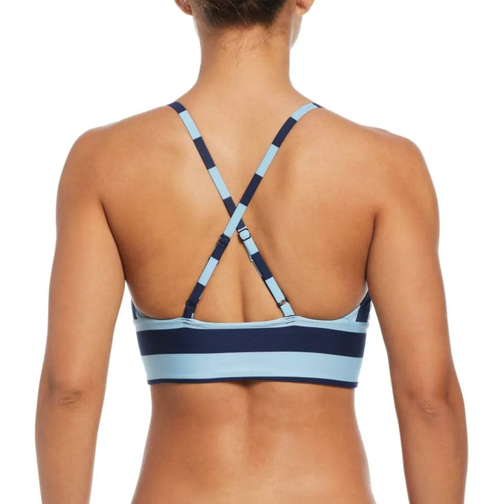 Statement Stripe Mid Waist Bikini Bottom