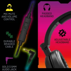 STEALTH C6-100 LED Light-Up Gaming Headset PS4 PS5 Xbox One Series S Series X Switch PC & mobile