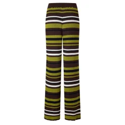 Striped Knitted Wide Leg Trouser