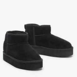 Studio Faux Fur Lined Low Ankle Boots