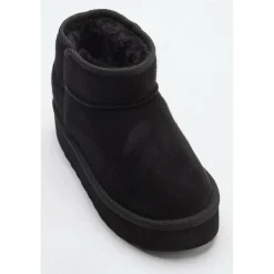 Studio Faux Fur Lined Low Ankle Boots