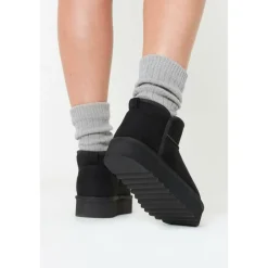 Studio Faux Fur Lined Low Ankle Boots