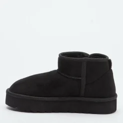 Studio Faux Fur Lined Low Ankle Boots