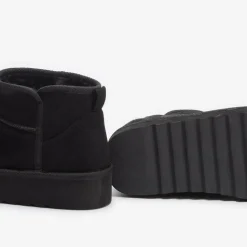 Studio Faux Fur Lined Low Ankle Boots