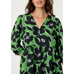Studio V Neck Floral Tunic