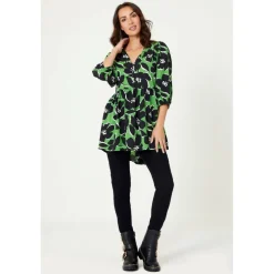 Studio V Neck Floral Tunic