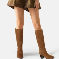 Suede Knee-High Boot Ladies