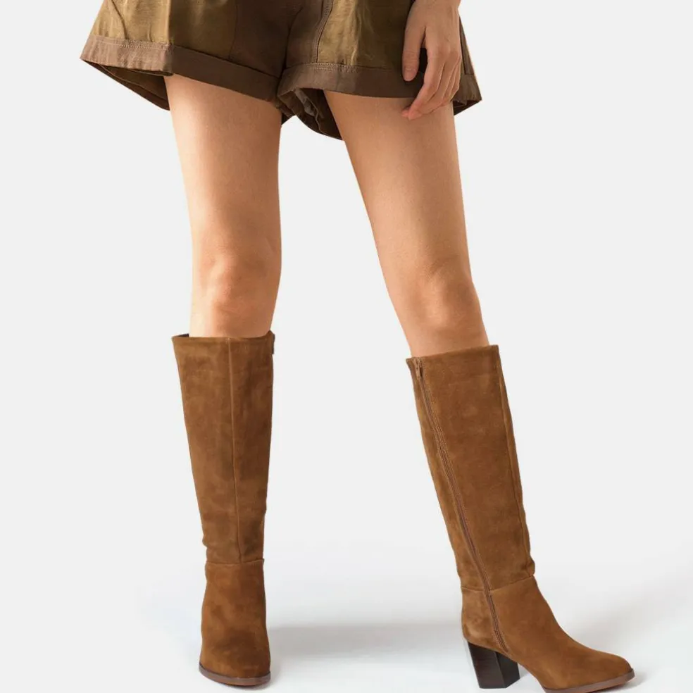 Suede Knee-High Boot Ladies