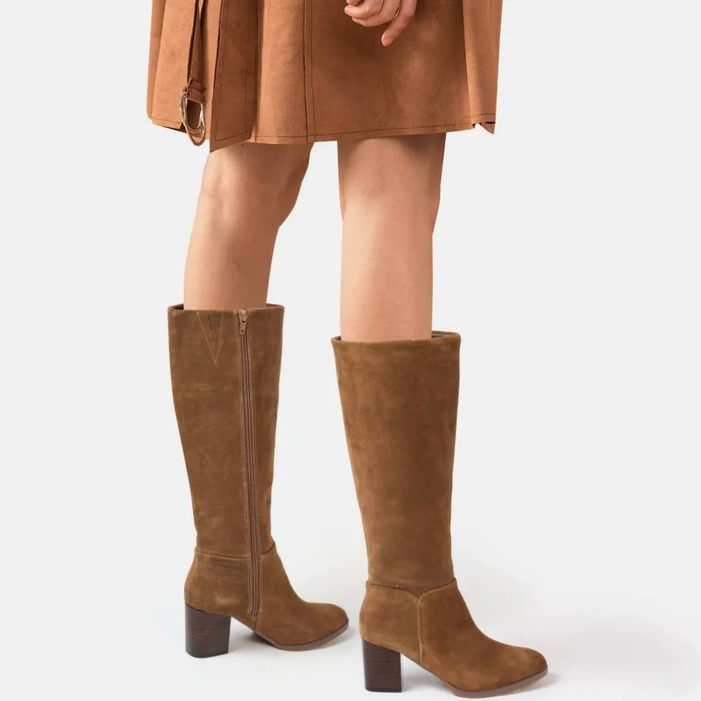Suede Knee-High Boot Ladies