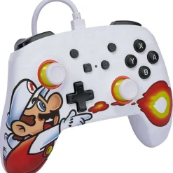Switch Enhanced Wired Controller - Fireball Mario