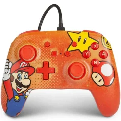 Switch Enhanced Wired Controller – Mario Vintage