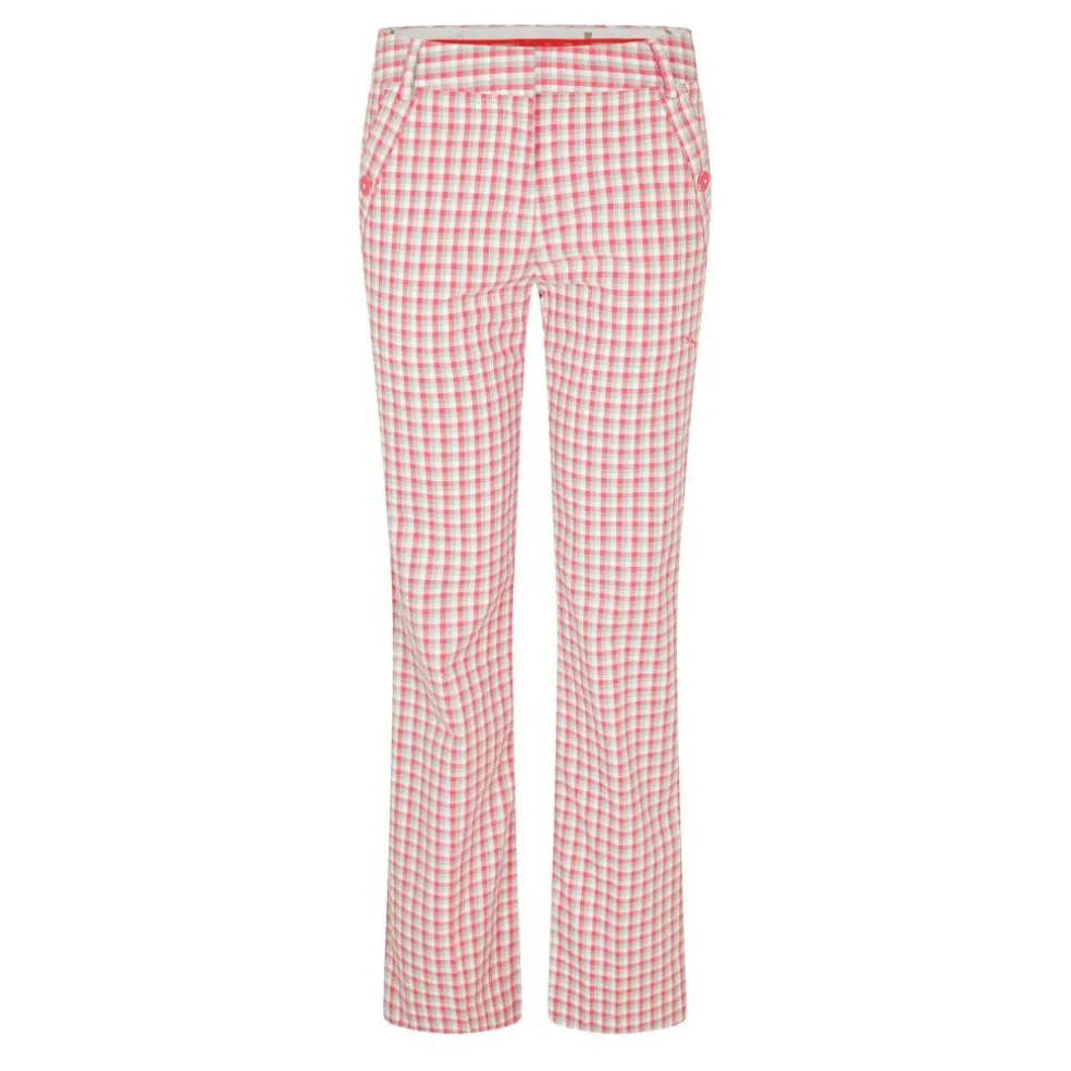 (T) Golf Skinny Plaid Pant Womens