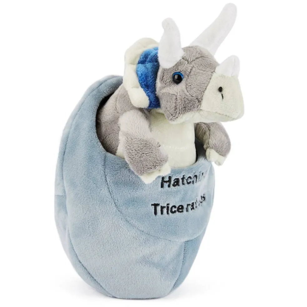 Team Zappi Co Triceratops Hatching Soft Toy 22 cm