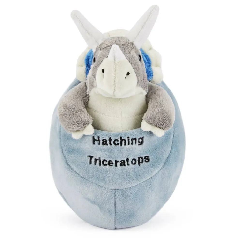 Team Zappi Co Triceratops Hatching Soft Toy 22 cm