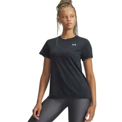 Tech Texture Womens Short Sleeve Performance Gym Top