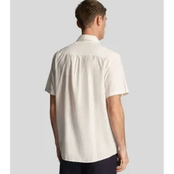 Textured Stripe Short Sleeve Shirt