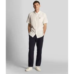 Textured Stripe Short Sleeve Shirt