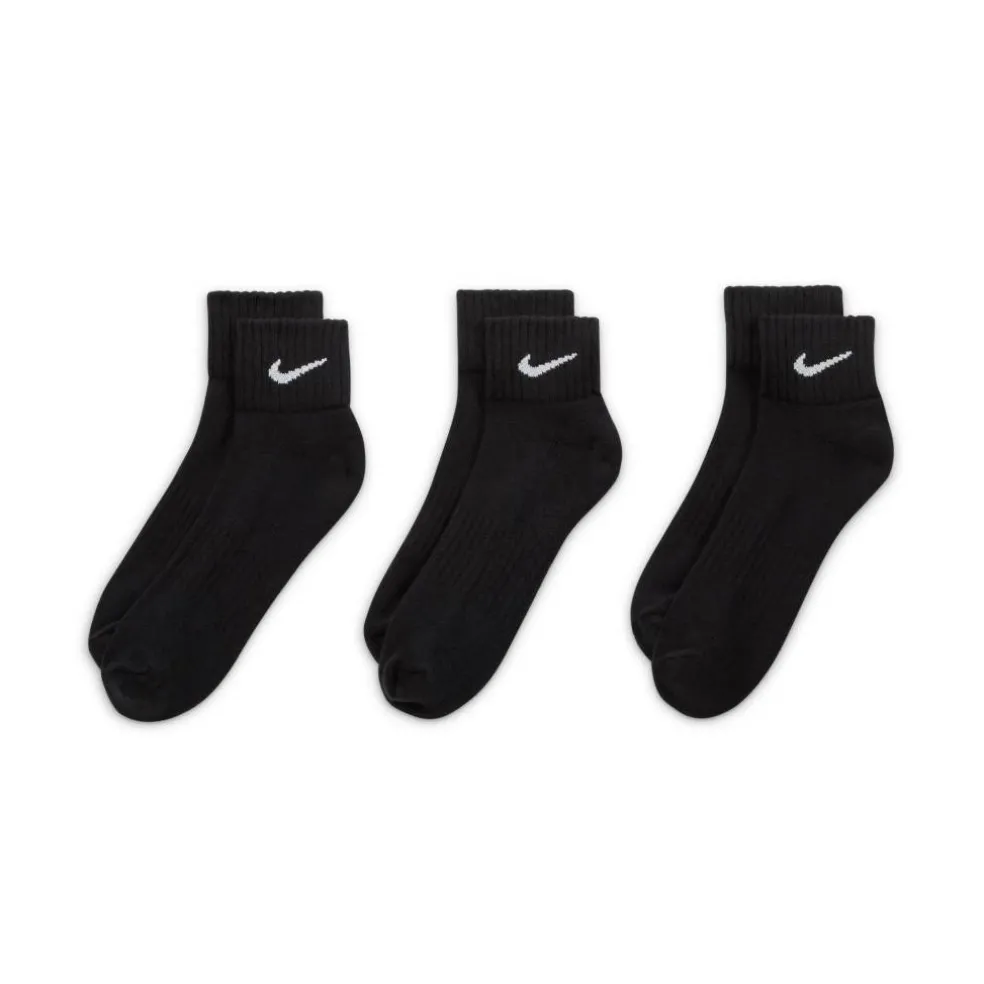 Three Pack Quarter Socks Mens