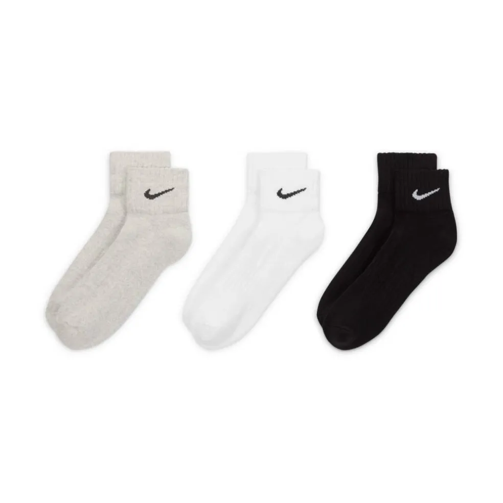 Three Pack Quarter Socks Mens