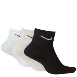 Three Pack Quarter Socks Mens