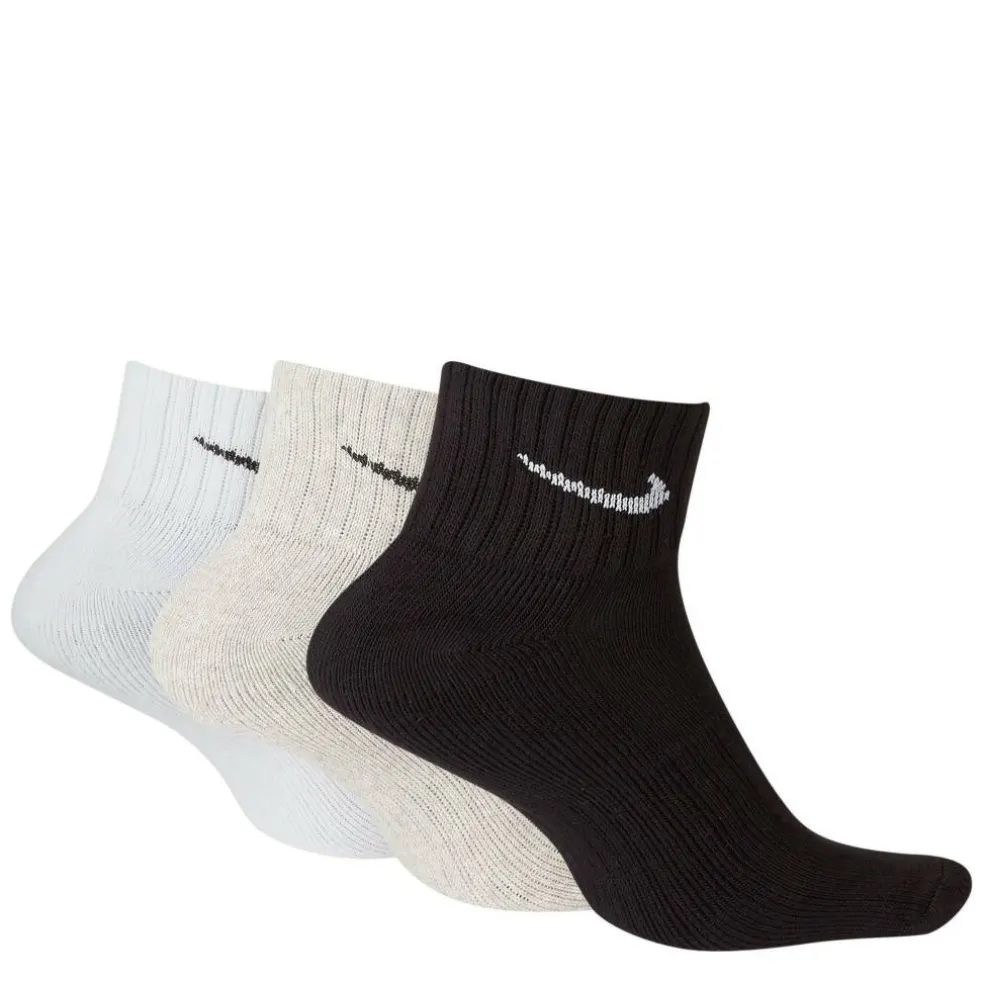 Three Pack Quarter Socks Mens