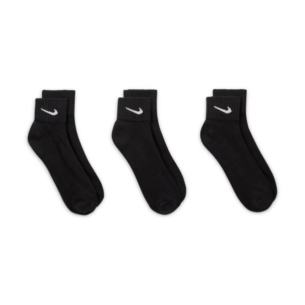 Three Pack Quarter Socks Mens