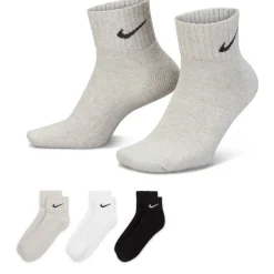 Three Pack Quarter Socks Mens