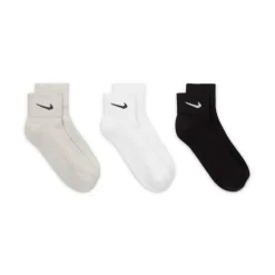 Three Pack Quarter Socks Mens