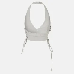 Tie Up Halter Neck Waistcoat Womens