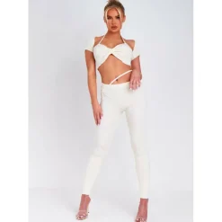 Tie Waist Knit Leggings