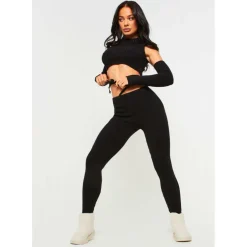 Tie Waist Knit Leggings
