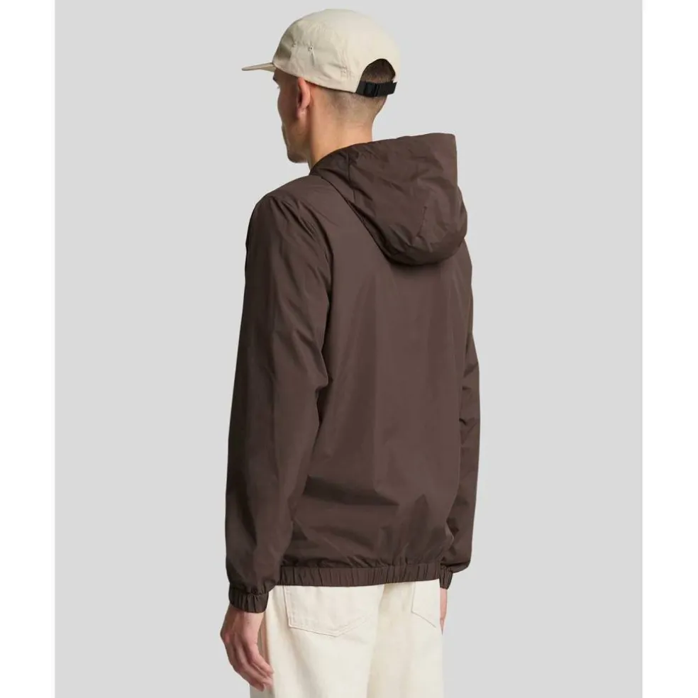 Tonal Eagle Hooded Bomber Jacket