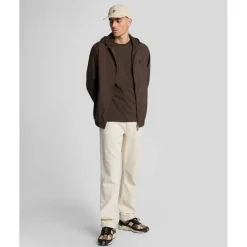 Tonal Eagle Hooded Bomber Jacket