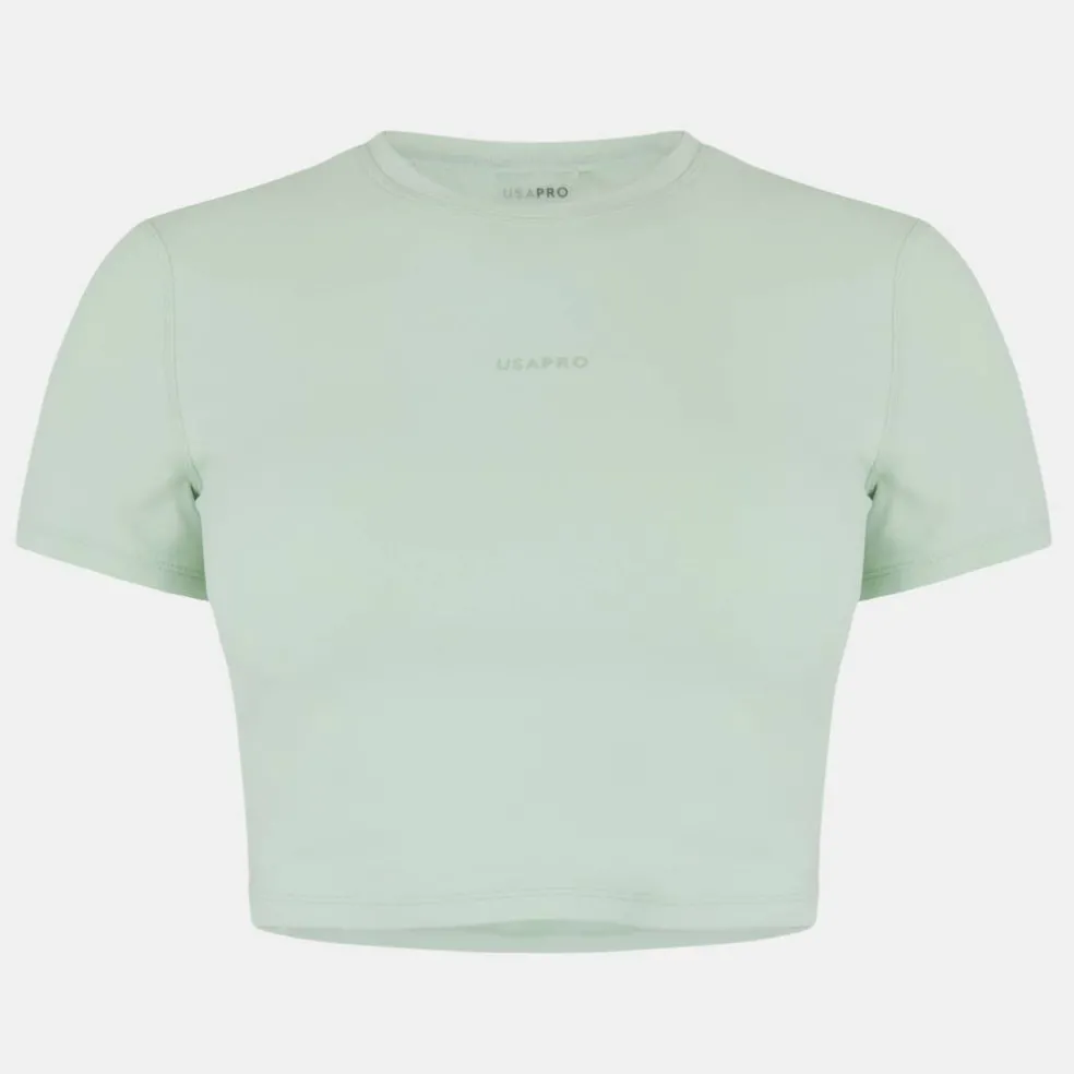 Training SS Crop T-Shirts Womens