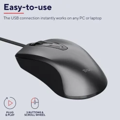 Trust Carve Wired USB Mouse