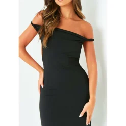 Twist Back Slinky Maxi Dress Womens