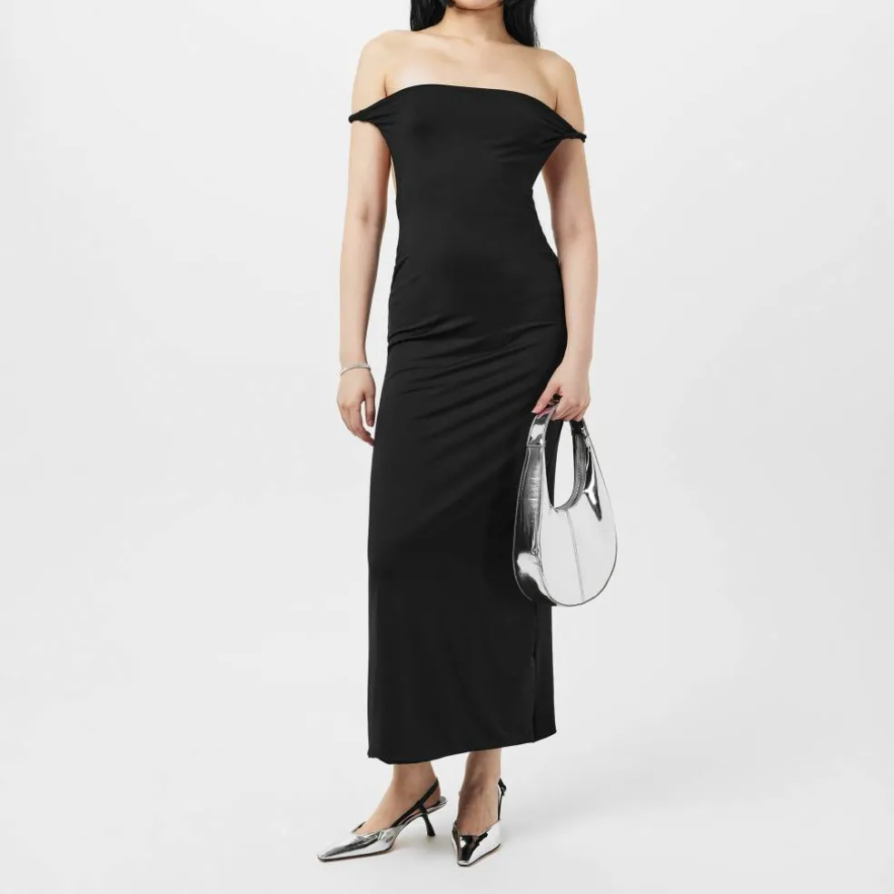Twist Back Slinky Maxi Dress Womens
