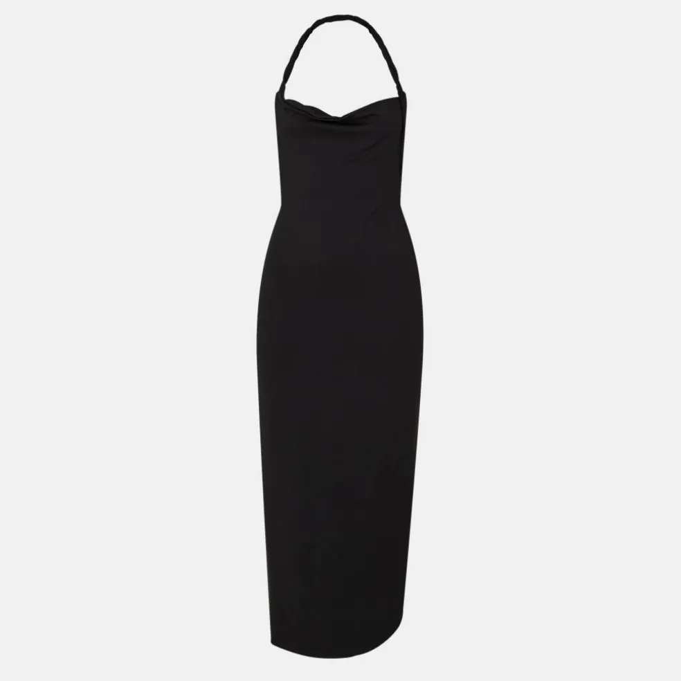 Twist Back Slinky Maxi Dress Womens