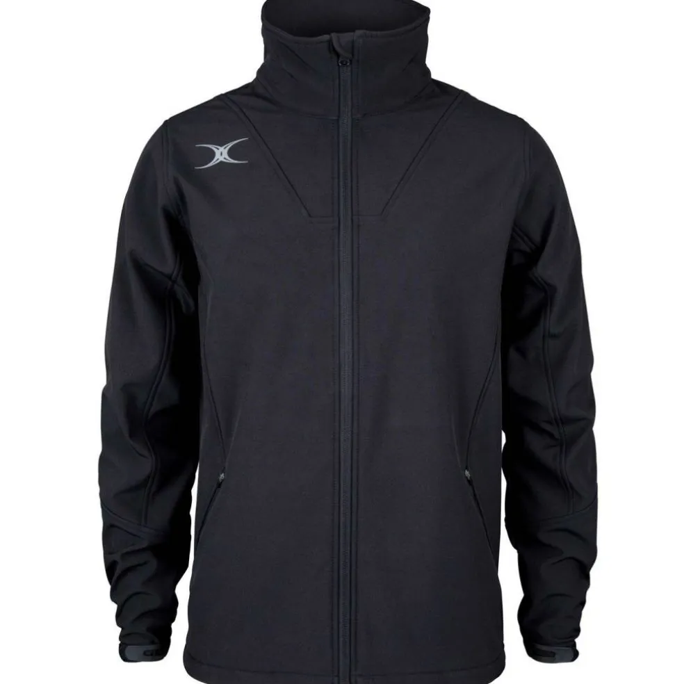 Unisex Adults 's Weather-Resistant Tailored Fit Softshell Rugby Jacket
