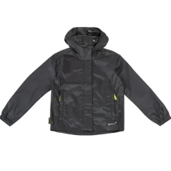 Unisex Kids Packaway Hooded Long Sleeve Waterproof Jacket