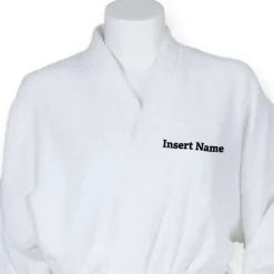 Unisex C Robe Long Sleeve Cotton Bathrobe