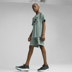 Unisex Kids' Active Sports Graphic Performance Gym Shorts