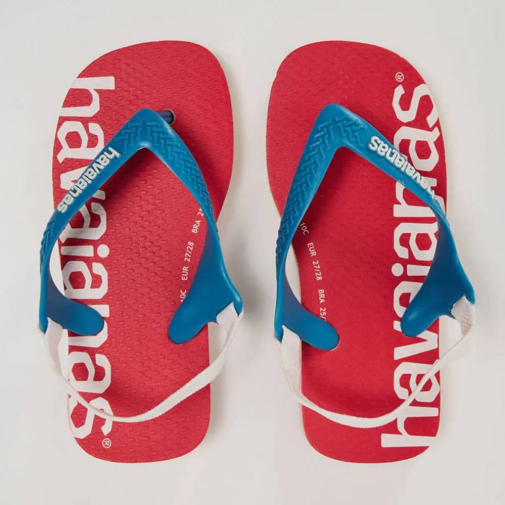 Unisex Kids Baby Logomania Salmon Flip Flops