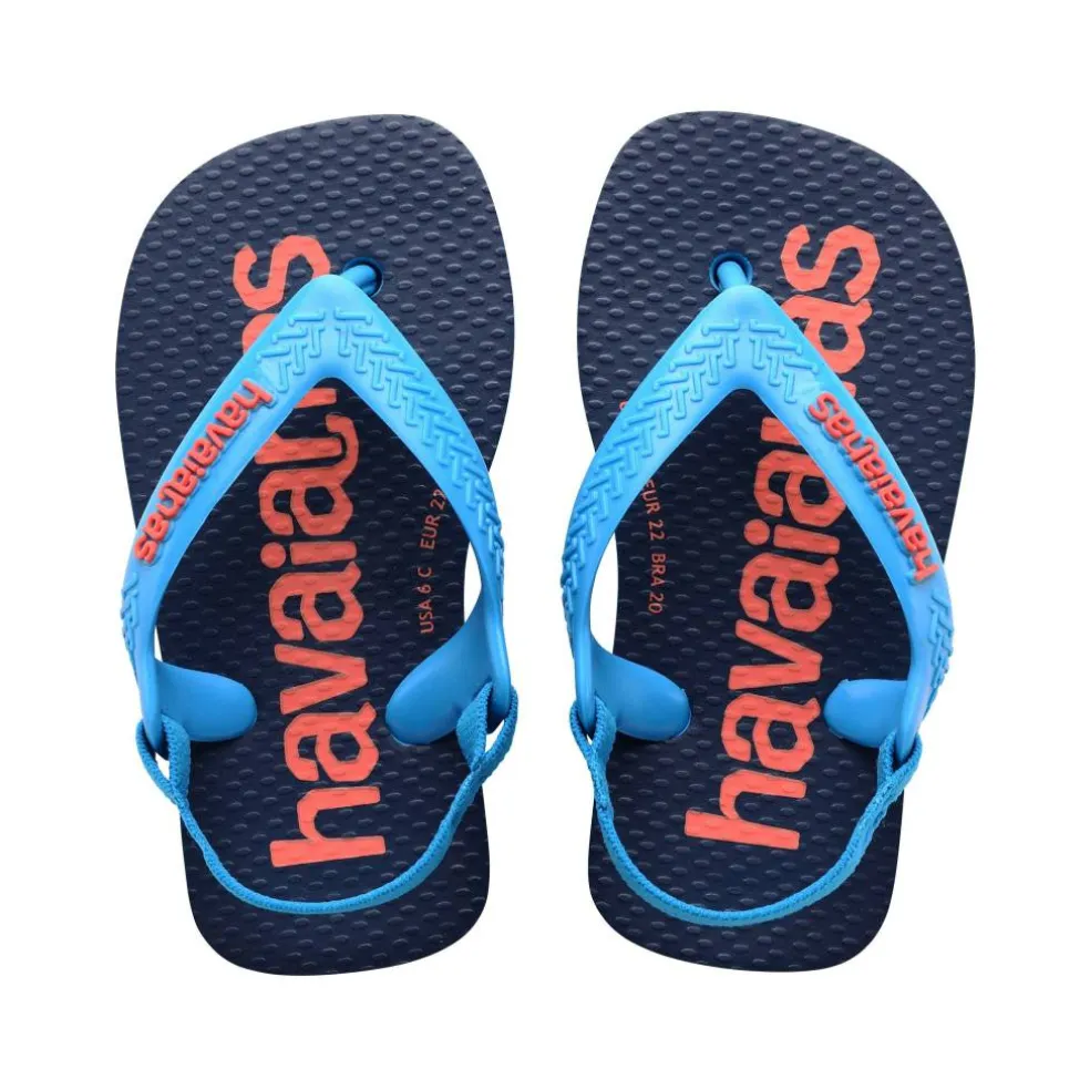 Unisex Kids Baby Logomania Salmon Flip Flops