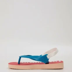 Unisex Kids Baby Logomania Salmon Flip Flops