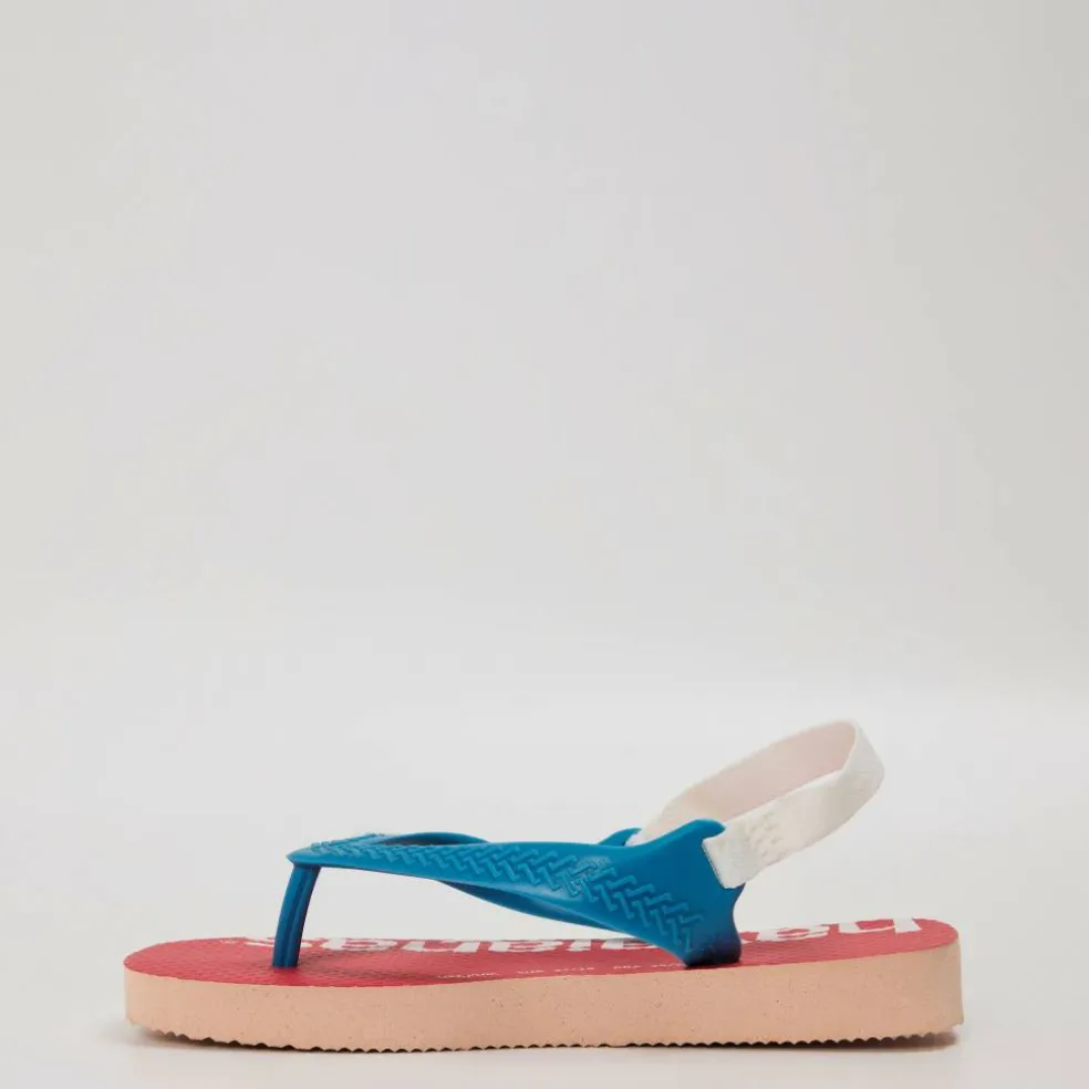 Unisex Kids Baby Logomania Salmon Flip Flops