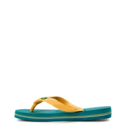 Unisex Kids' Brasil Logo Vibe Green Flip Flops