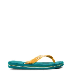 Unisex Kids' Brasil Logo Vibe Green Flip Flops