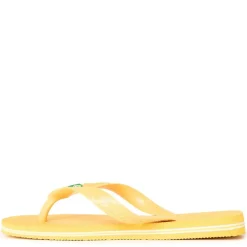 Unisex Kids Brasil Pop Yellow Flip Flops
