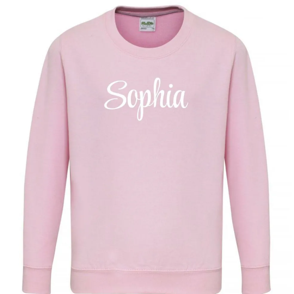 Unisex Kids' Cotton Crew Neck Sweatshirt